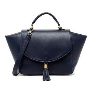 ONNA EHRLICH Amelia Leather Satchel with Tassel